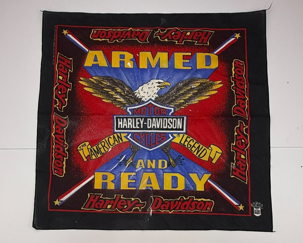 Harley-Davidson Armed & Ready American Legend Eagle Vintage Bandana 21x21